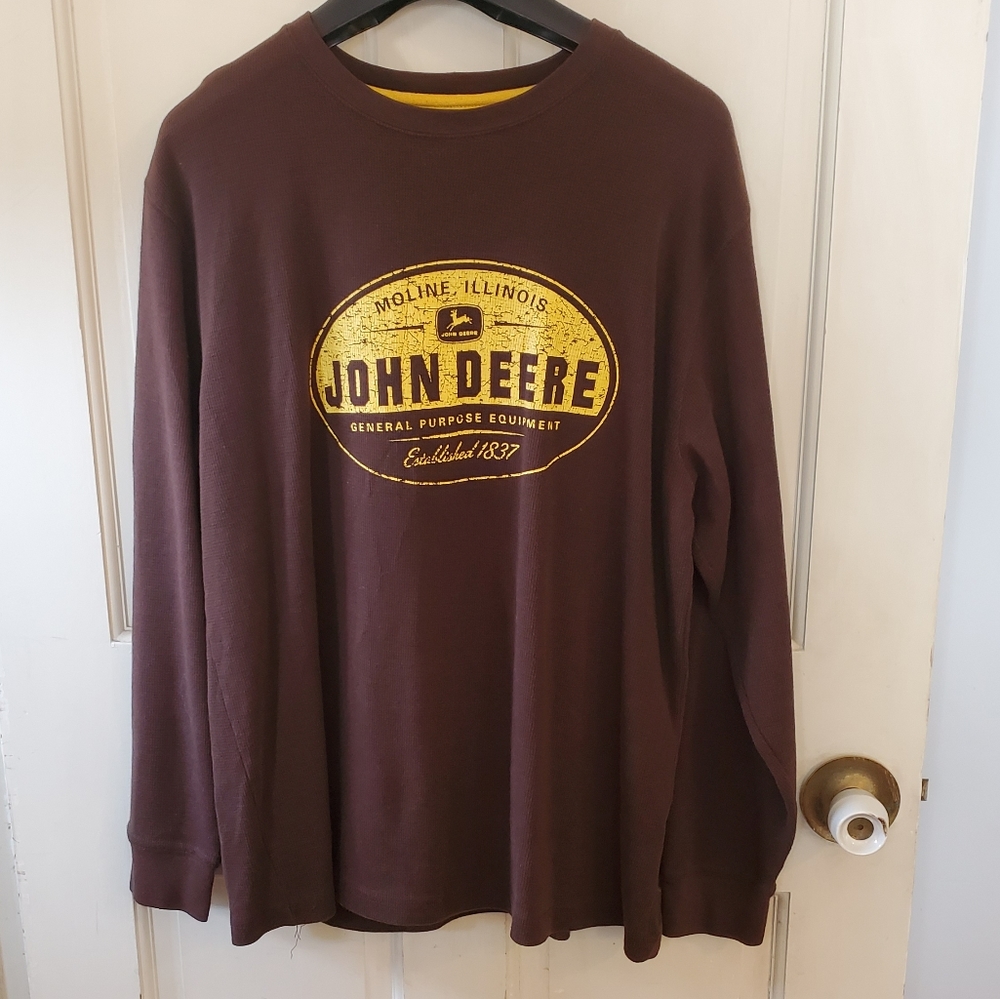 John Deere waffle shirt